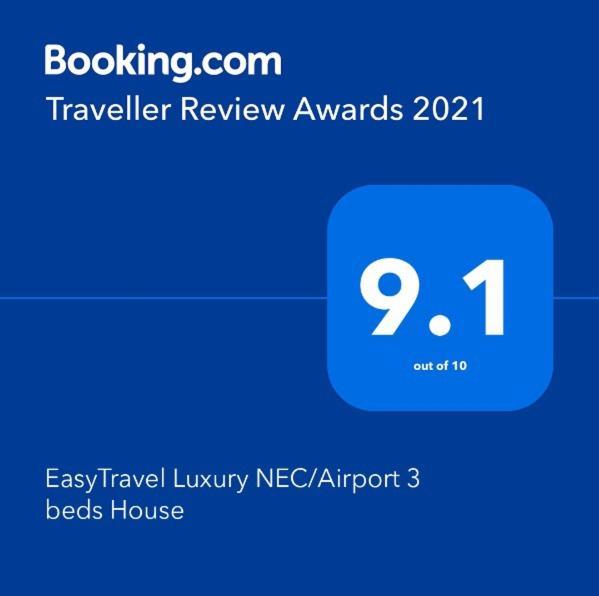 Easytravel Luxury Nec/Airport 3 Beds House Apartment Birmingham Bagian luar foto
